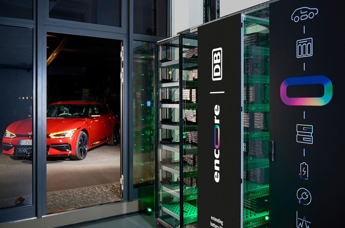 Kia EV6 with Encore battery storage unit