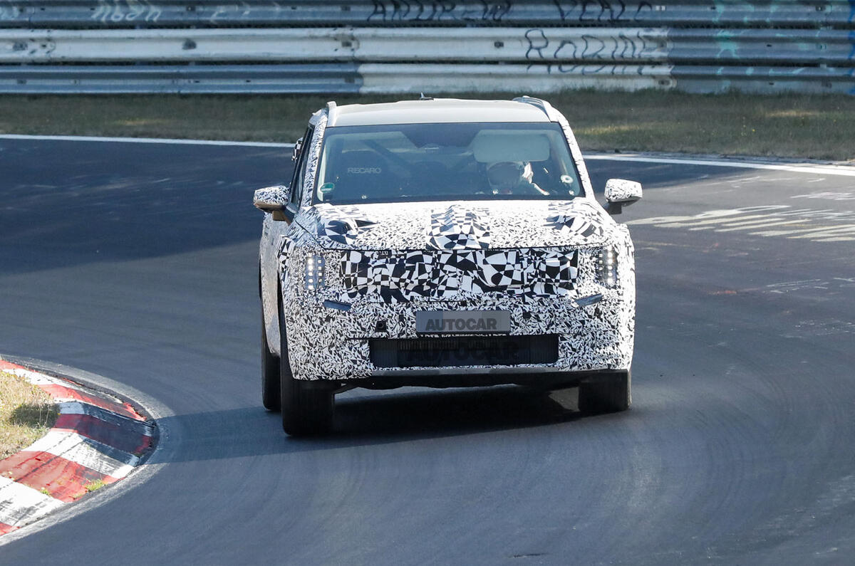 Kia EV9 front driving track 1