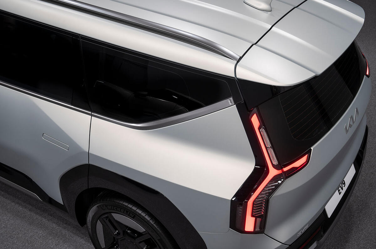 Kia EV9 rear glasshouse Kia EV9 rear glasshouse