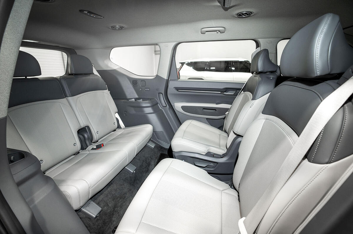 Kia EV9 rear seats two Kia EV9 rear seats two