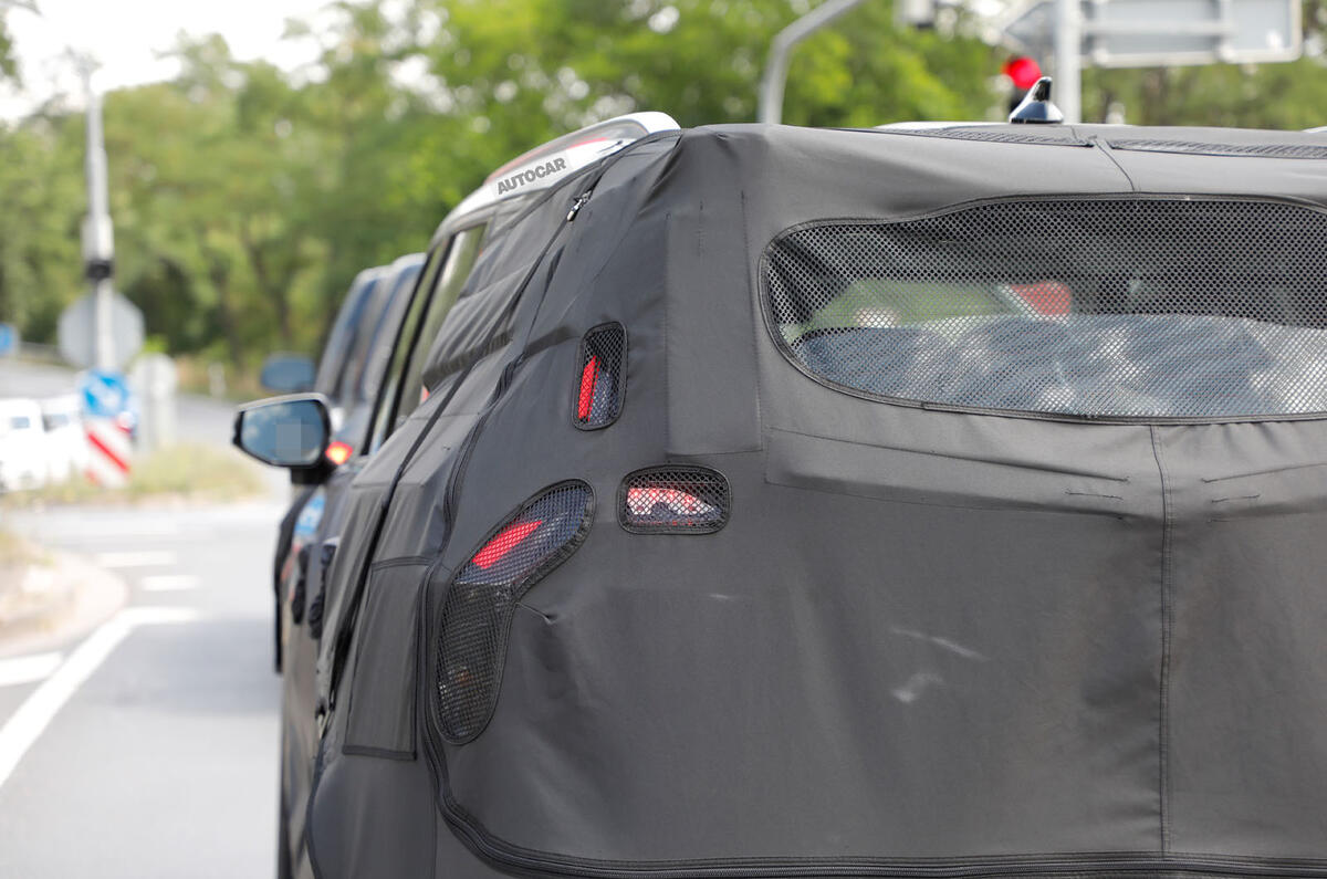 Kia EV9 spies rear detail