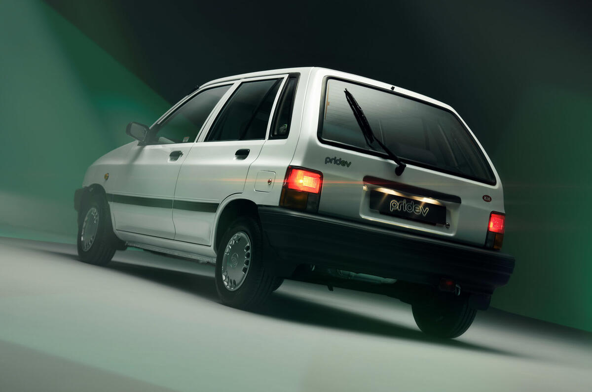 Kia Pride EV rear Kia Pride EV rear
