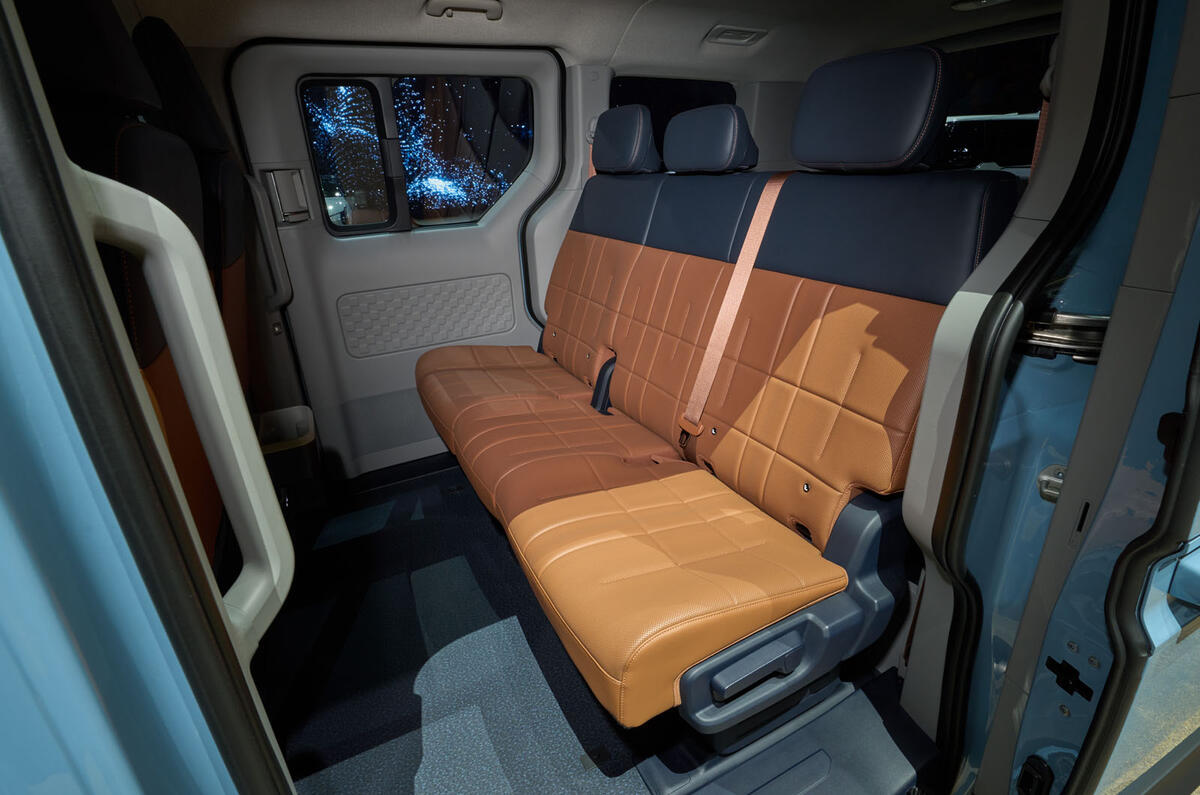 Kia PV5 passenger rear seats Kia PV5 passenger rear seats