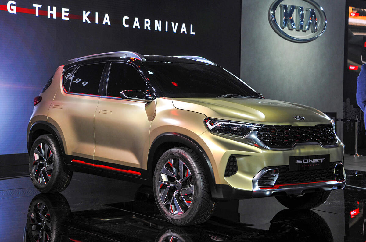New Delhi Auto Expo 2020 - Kia Sonnet front New Delhi Auto Expo 2020 - Kia Sonnet front