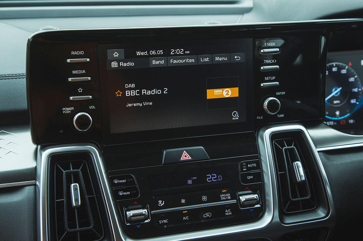 Kia Sorento infotainment
