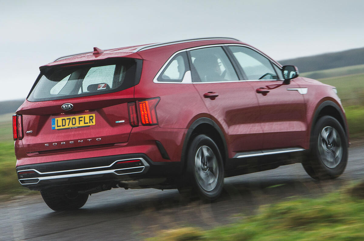 Kia Sorento rear three quarter
