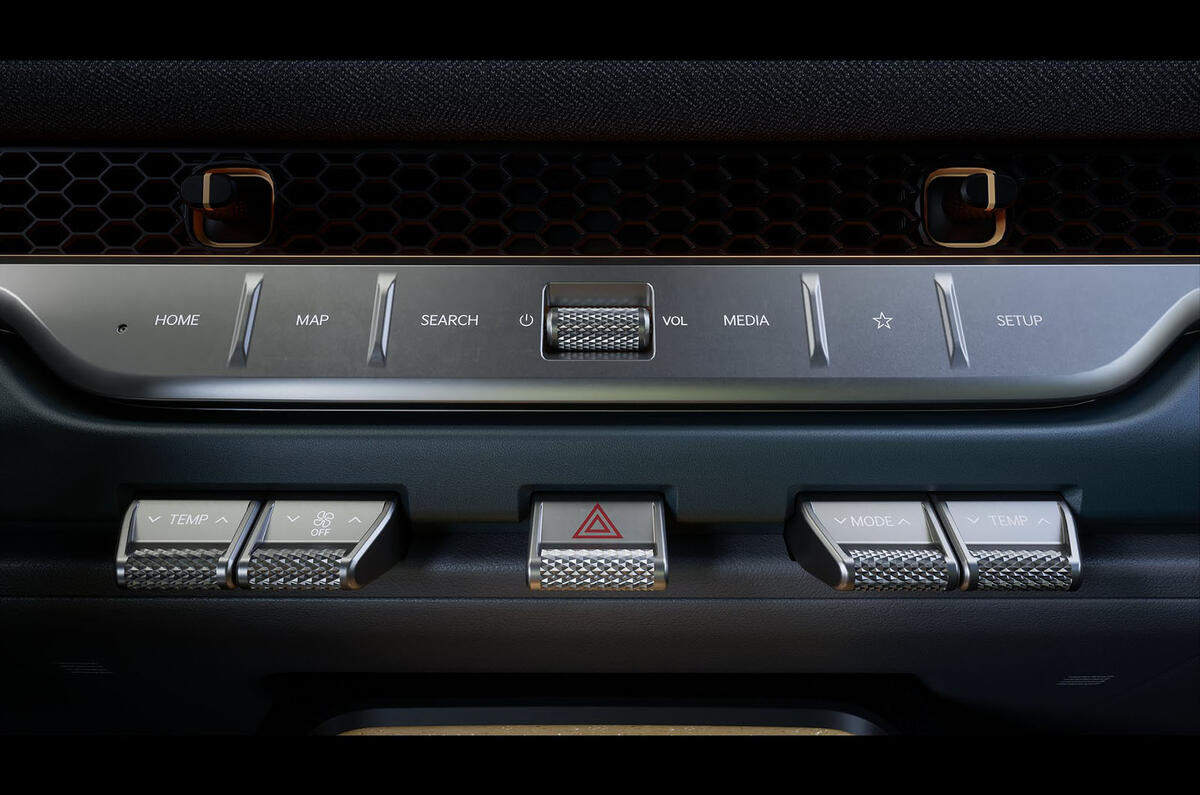 Kia Tasman review 2025 08 switchgear Kia Tasman review 2025 08 switchgear