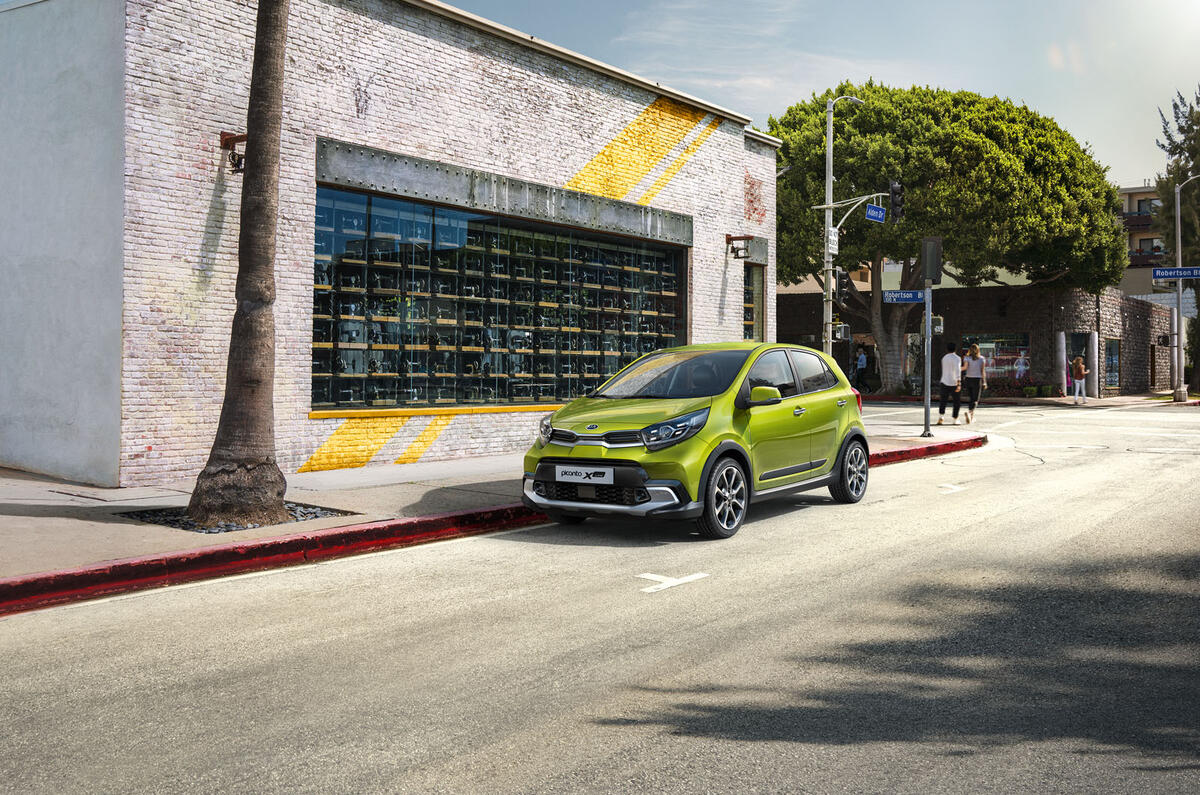 Kia Picanto X-Line front background