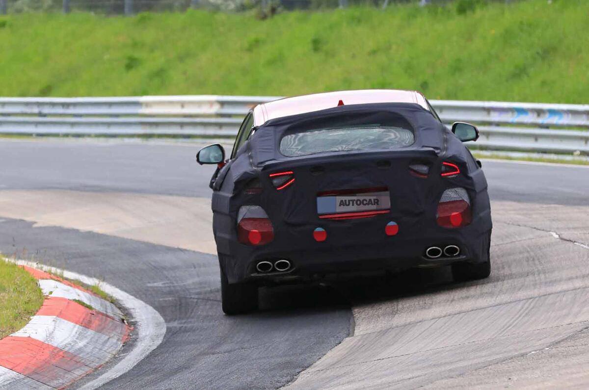 2021 Kia Stinger spyshot rear 2021 Kia Stinger spyshot rear