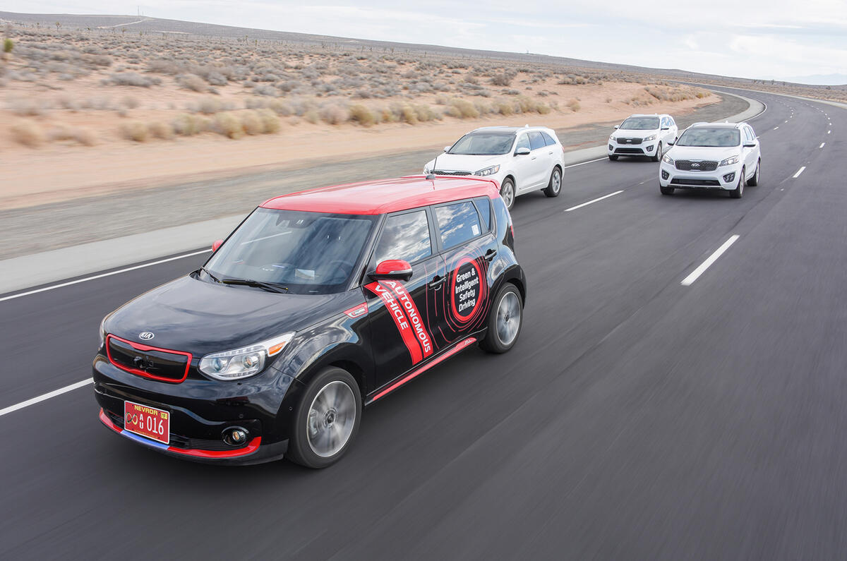 Kia Soul EV autonomous car