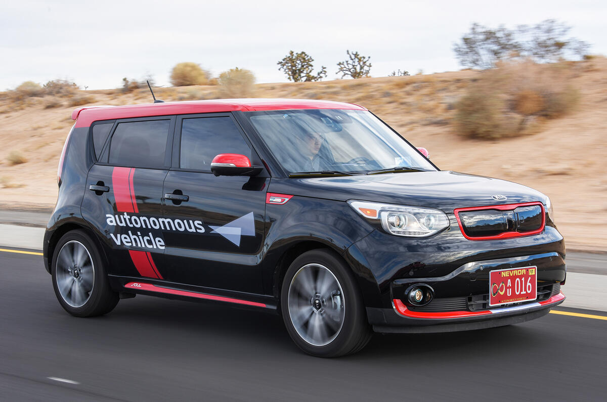 Kia Soul EV autonomous car