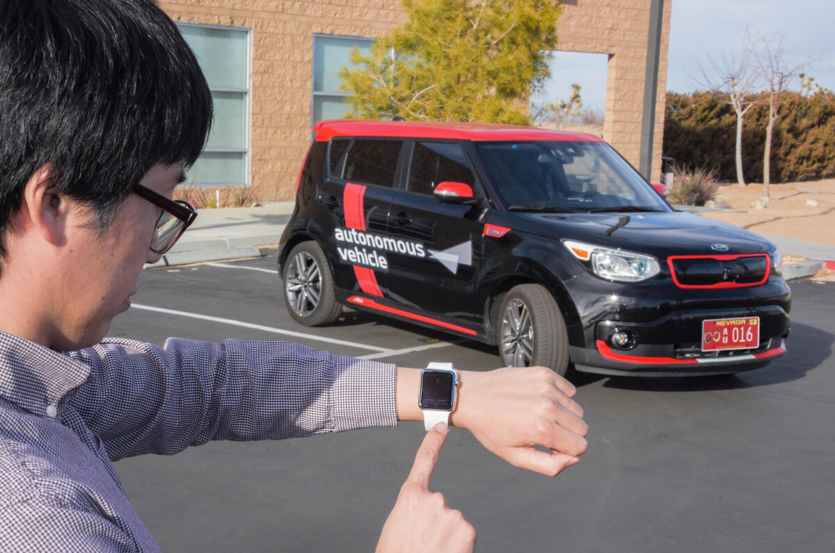 Kia Soul EV autonomous car