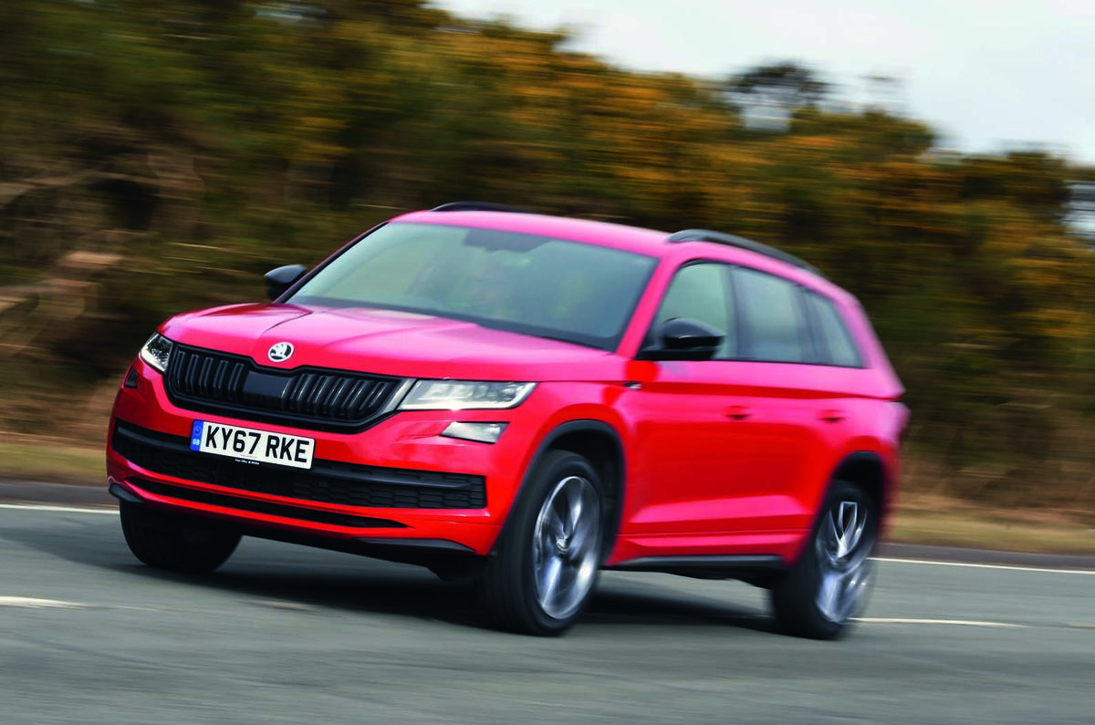 Skoda Kodiaq driving - front