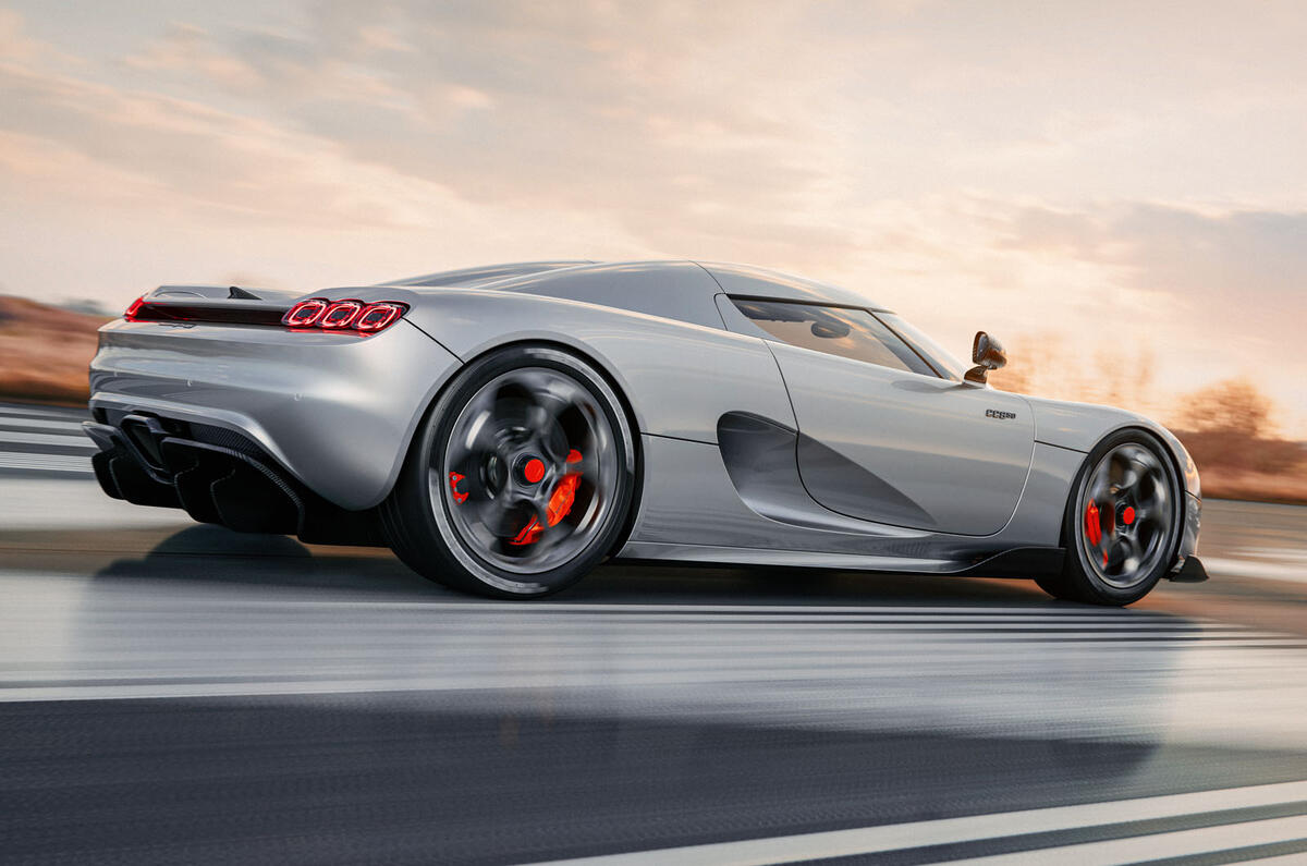 Koenigsegg CC850 dynamic rear three quarter Koenigsegg CC850 dynamic rear three quarter