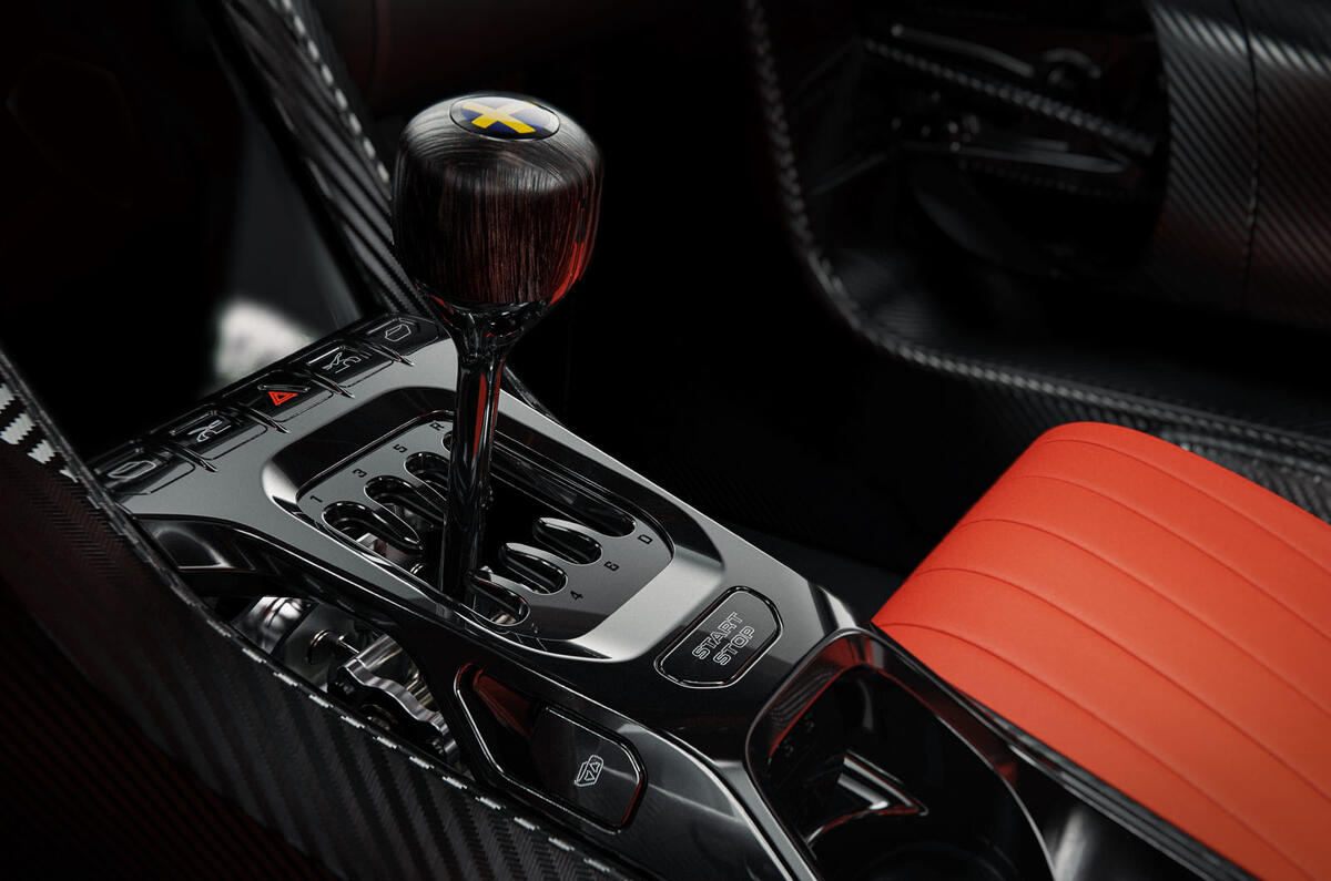 Koenigsegg CC850 gearstick Koenigsegg CC850 gearstick