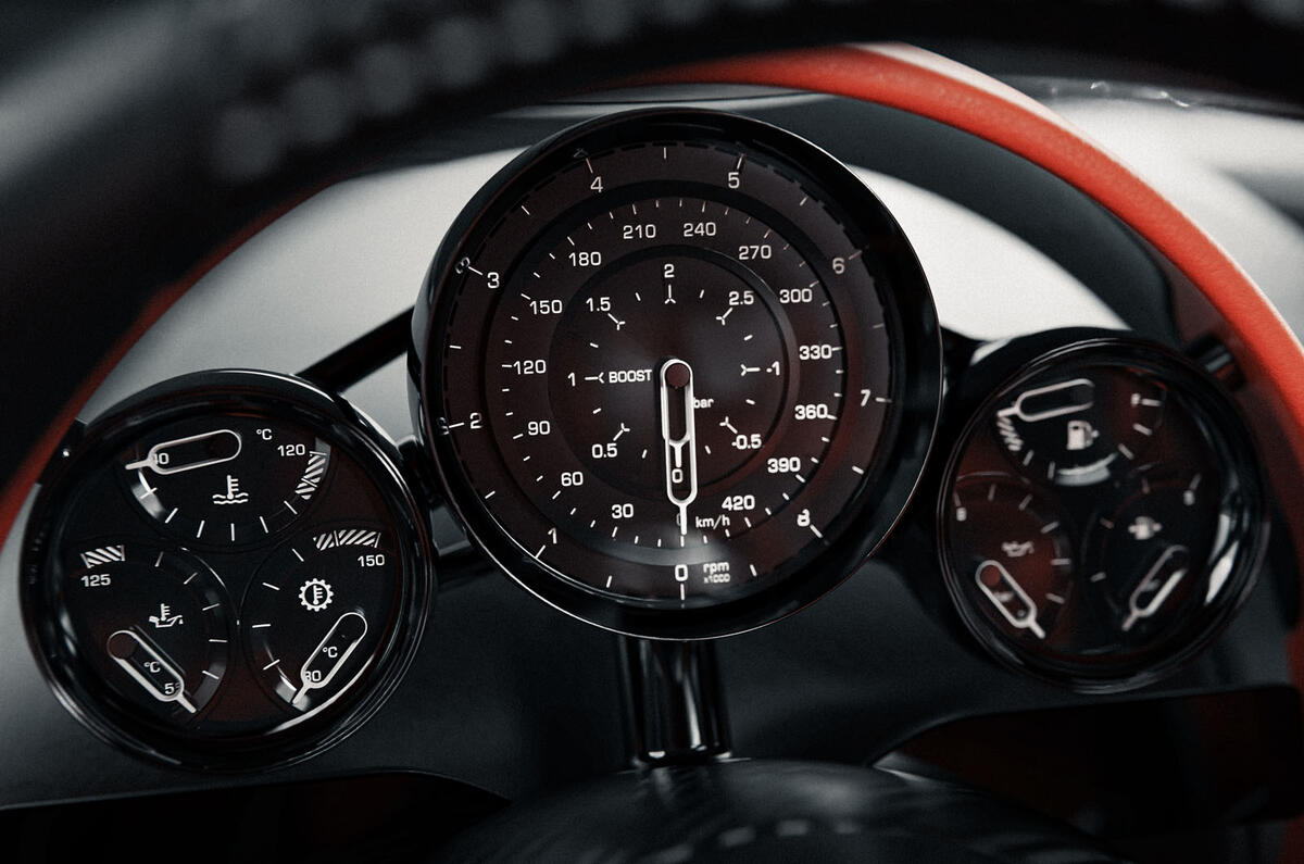 Koenigsegg CC850 interior gauge cluster Koenigsegg CC850 interior gauge cluster