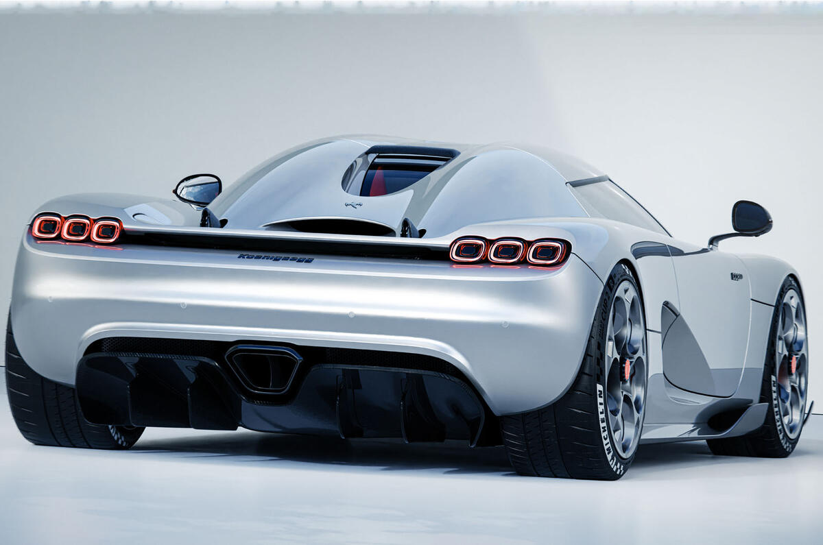 Koenigsegg CC850 studio rear three quarters Koenigsegg CC850 studio rear three quarters
