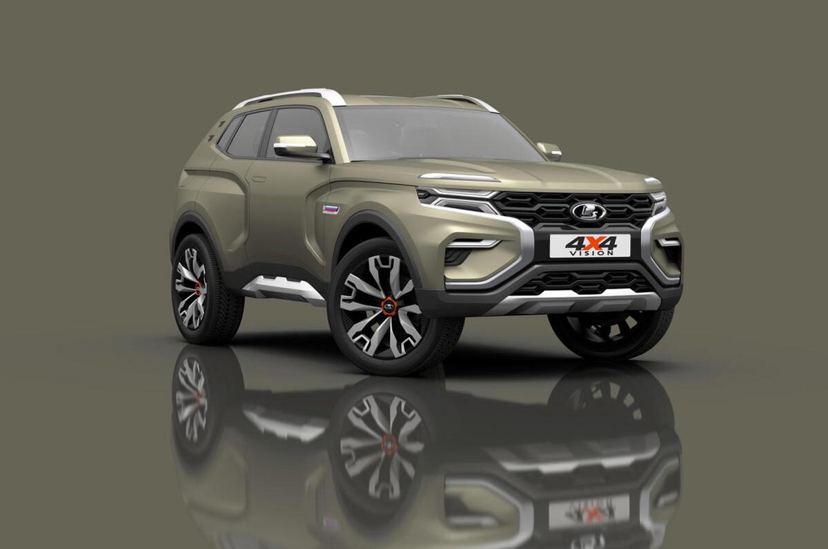 Lada 4x4 Vision front press