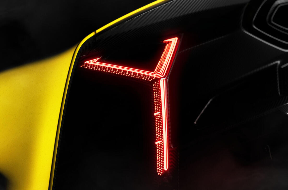 Lamborghini Fenomeno rear light detail Lamborghini Fenomeno rear light detail