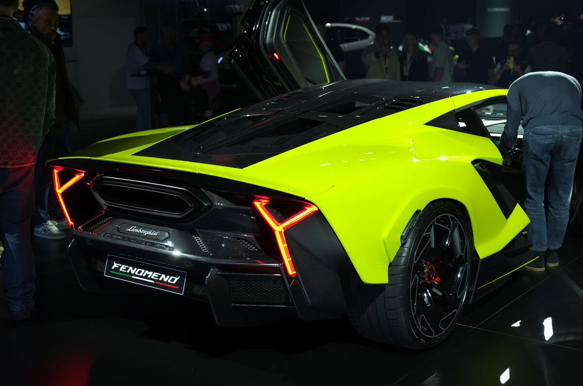 Lamborghini Fenomeno UK rear quarter Lamborghini Fenomeno UK rear quarter