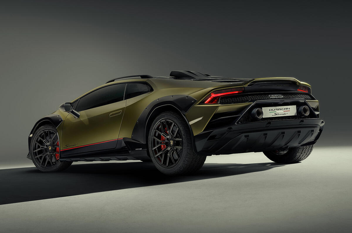 Lamborghini Huracan Sterrato rear three quarter