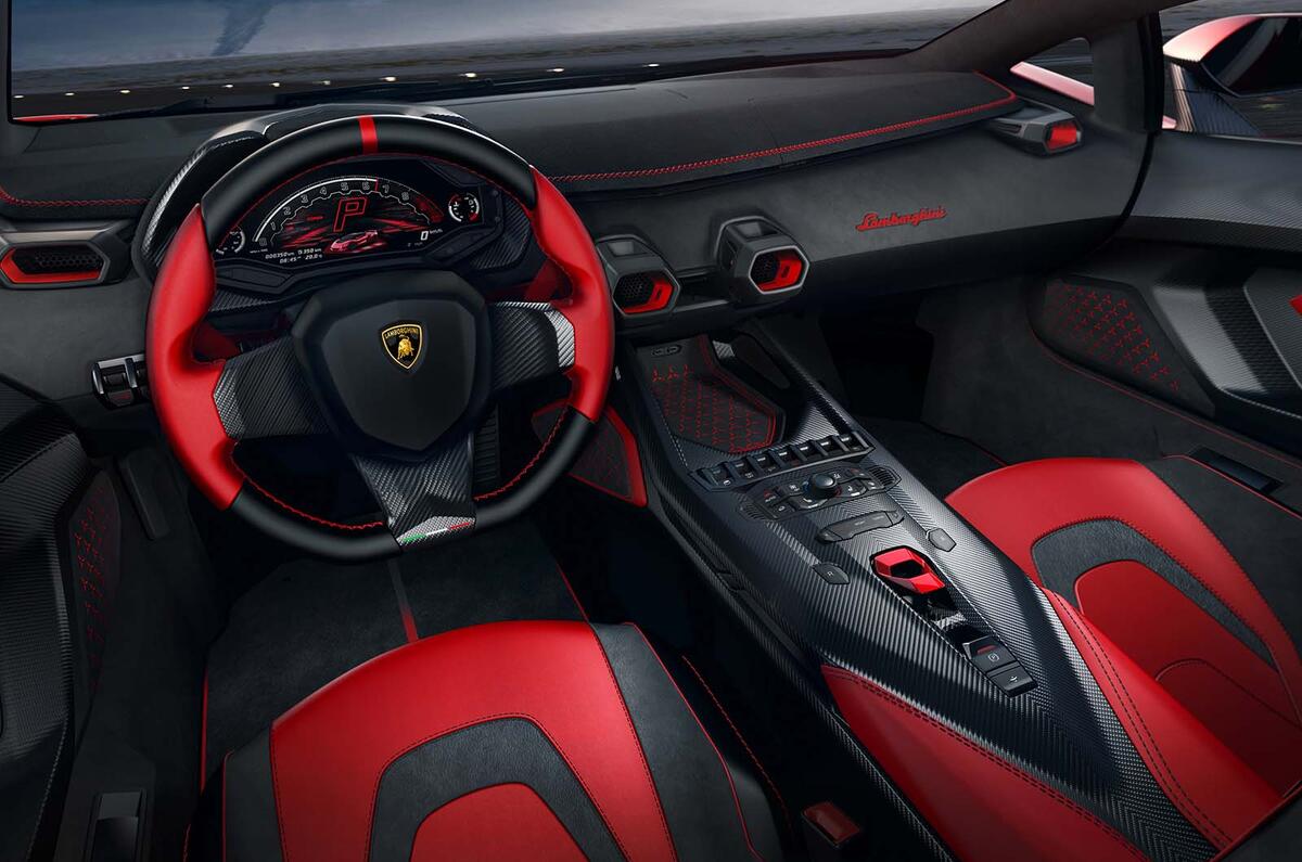 Lamborghini Invencible dashboard