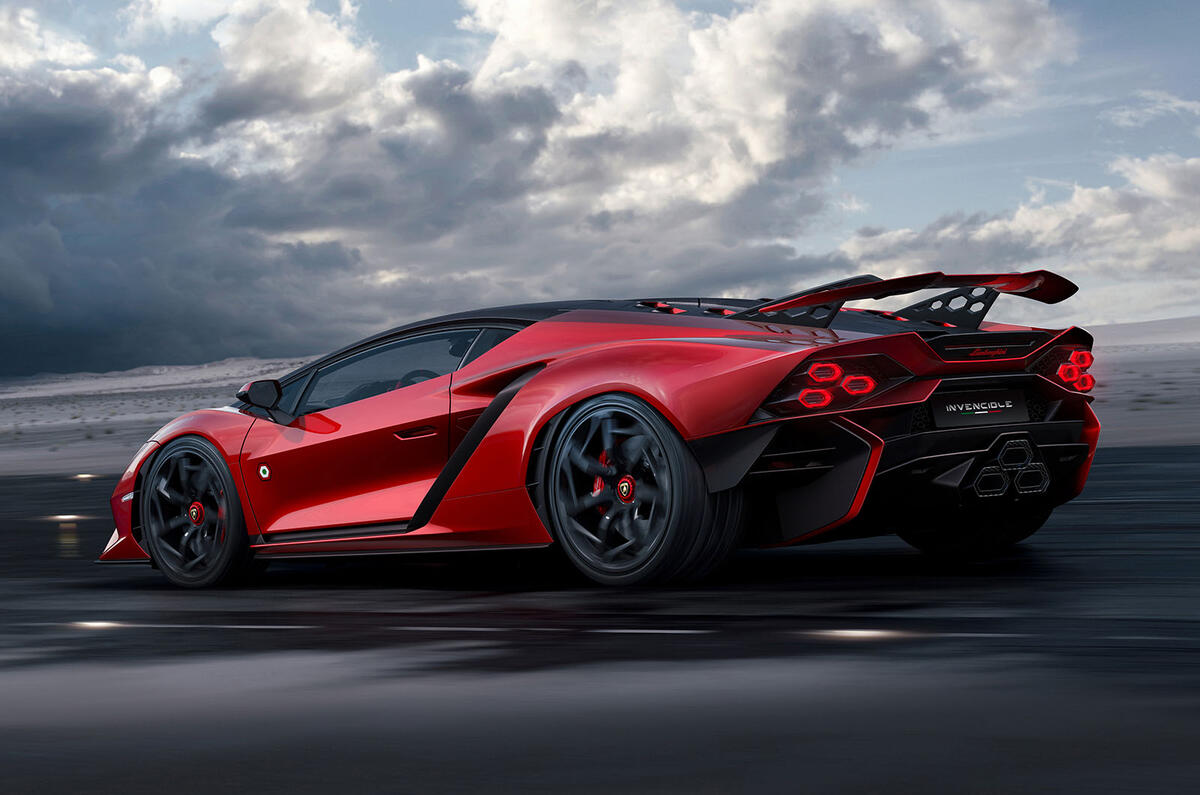 Lamborghini Invencible rear three quarter