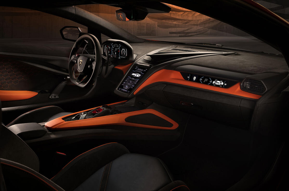 Lamborghini Revuelto interior passenger Lamborghini Revuelto interior passenger