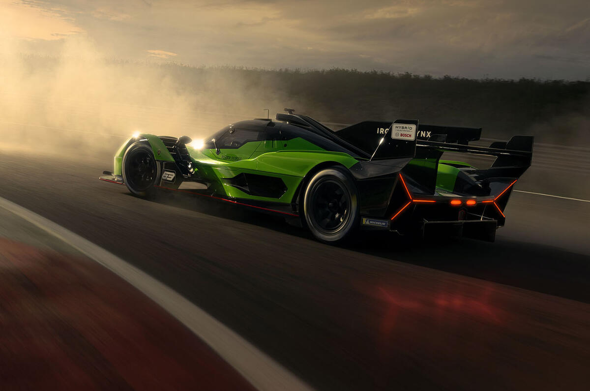 Lamborghini SC63 LMDh rear quarter tracking Lamborghini SC63 LMDh rear quarter tracking