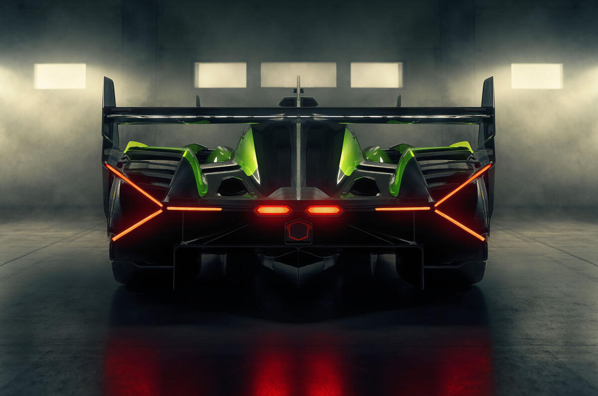 Lamborghini SC63 LMDh rear static Lamborghini SC63 LMDh rear static