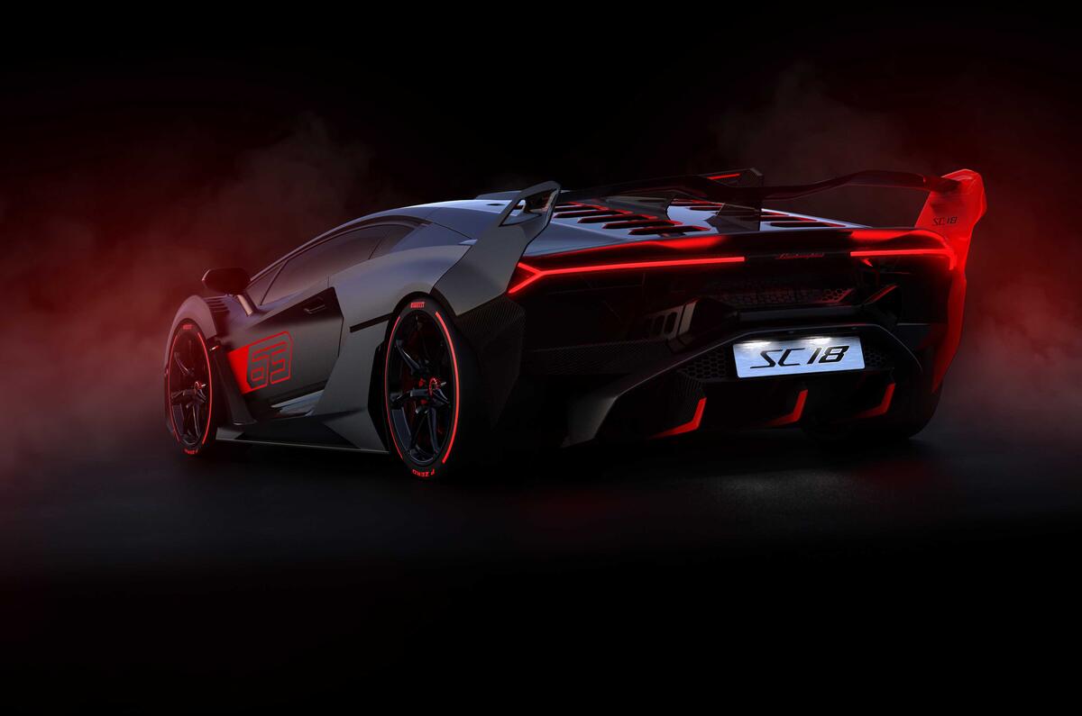  Lamborghini SC18 rear three-quarters