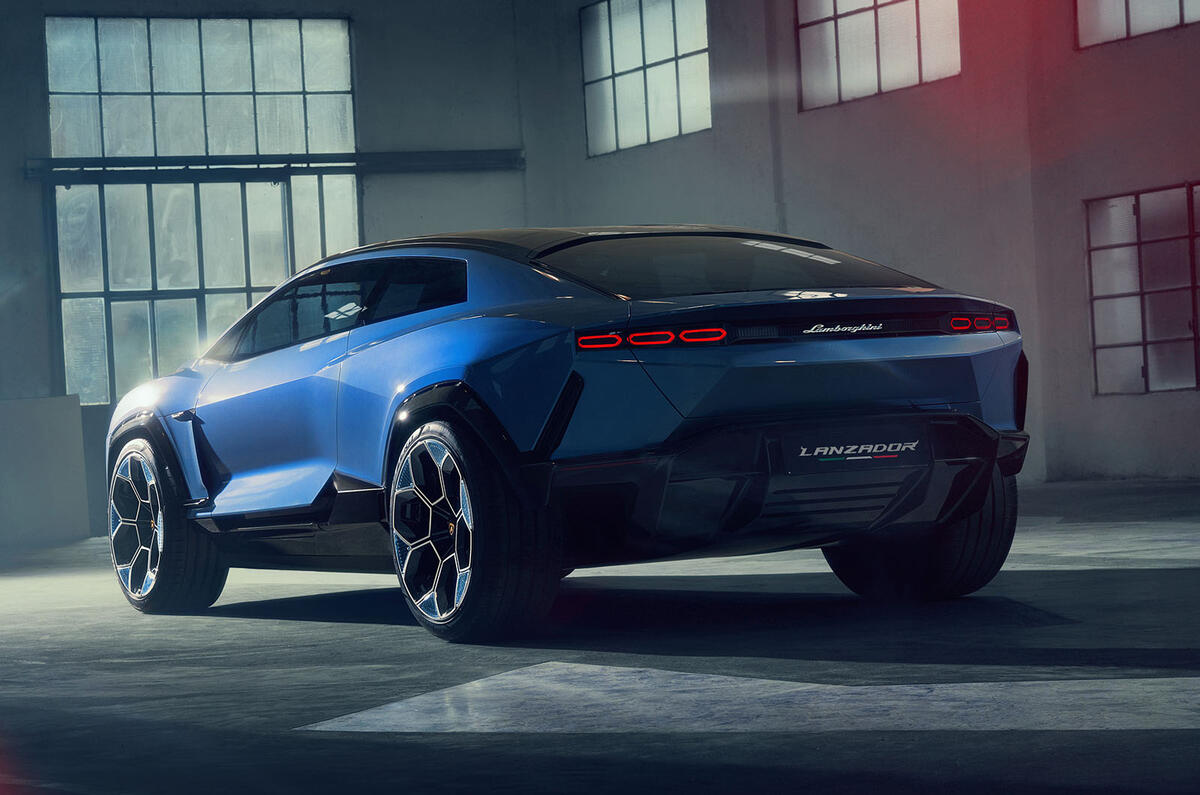 Lamborghini Lanzador Concept rear left three quarter Lamborghini Lanzador Concept rear left three quarter