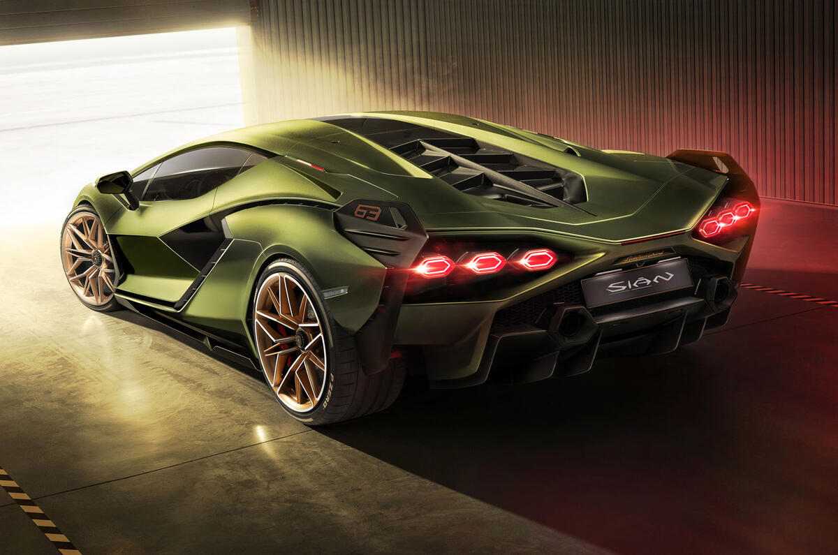 Lamborghini Sian reveal images - static rear