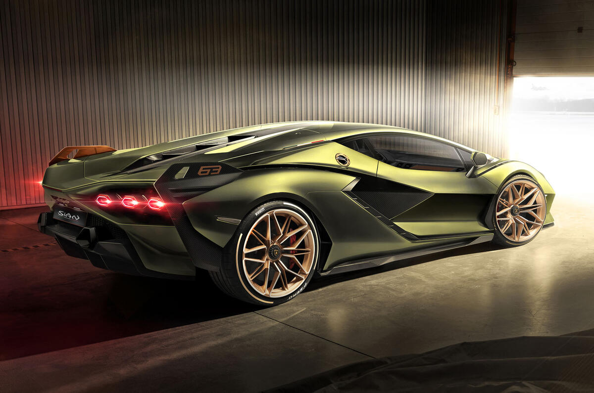 Lamborghini Sian reveal images - static rear