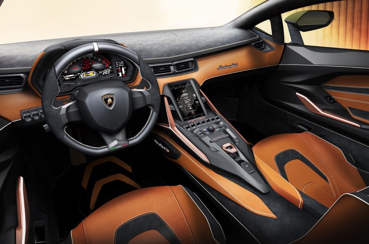 Lamborghini Sian reveal images - interior