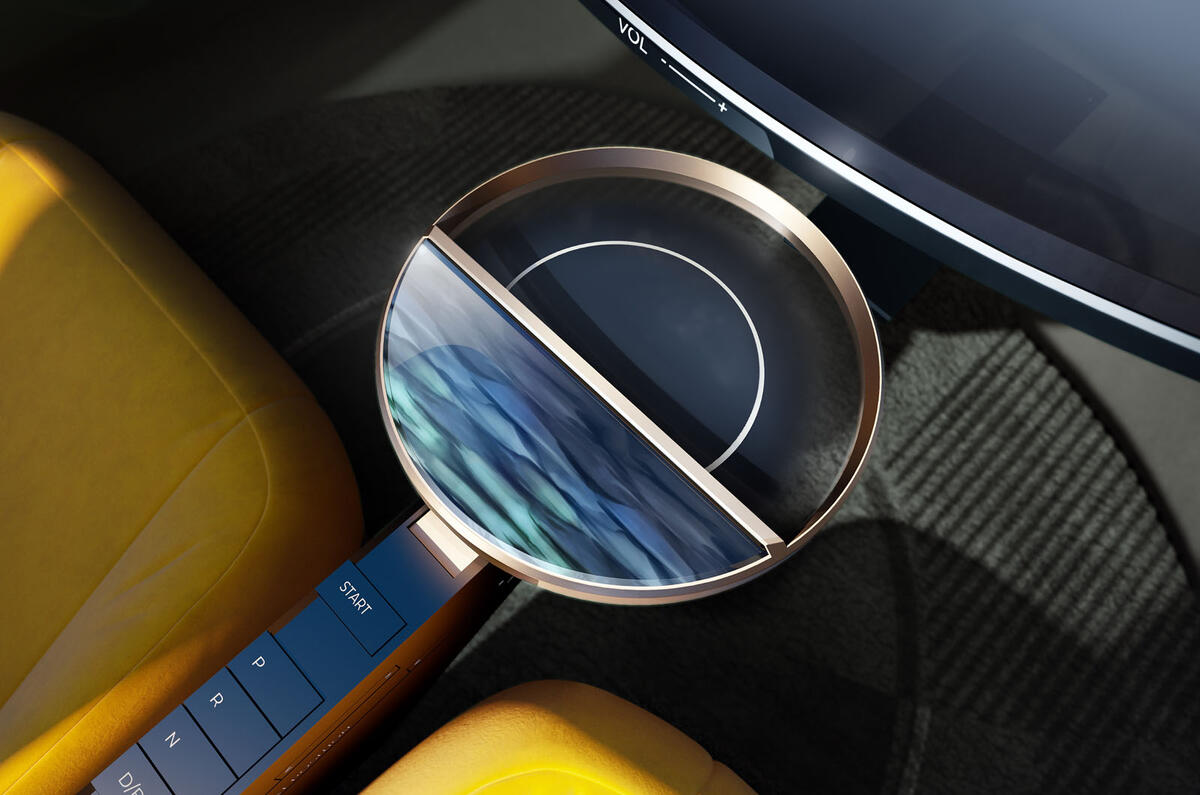 Lancia Pura HPE concept 2023 centre console Lancia Pura HPE concept 2023 centre console