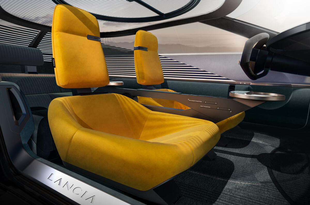 Lancia Pura HPE concept 2023 seats door Lancia Pura HPE concept 2023 seats door