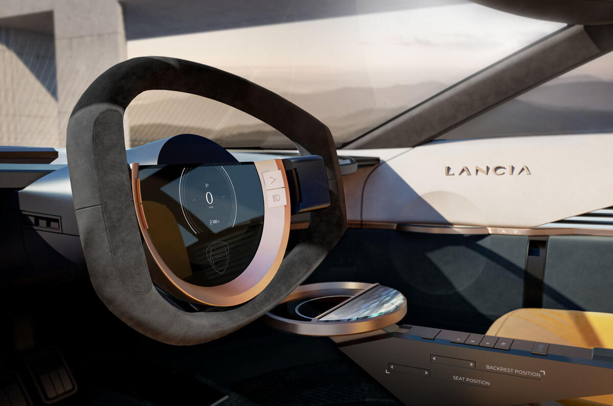 Lancia Pura HPE concept 2023 steering wheel Lancia Pura HPE concept 2023 steering wheel