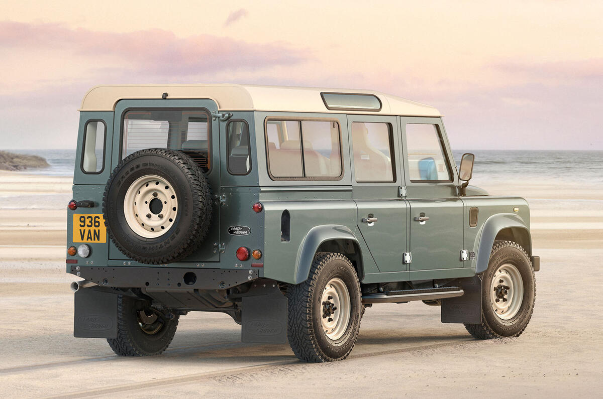 Land Rover Bespoke Works Defender V8 110 rear quarter