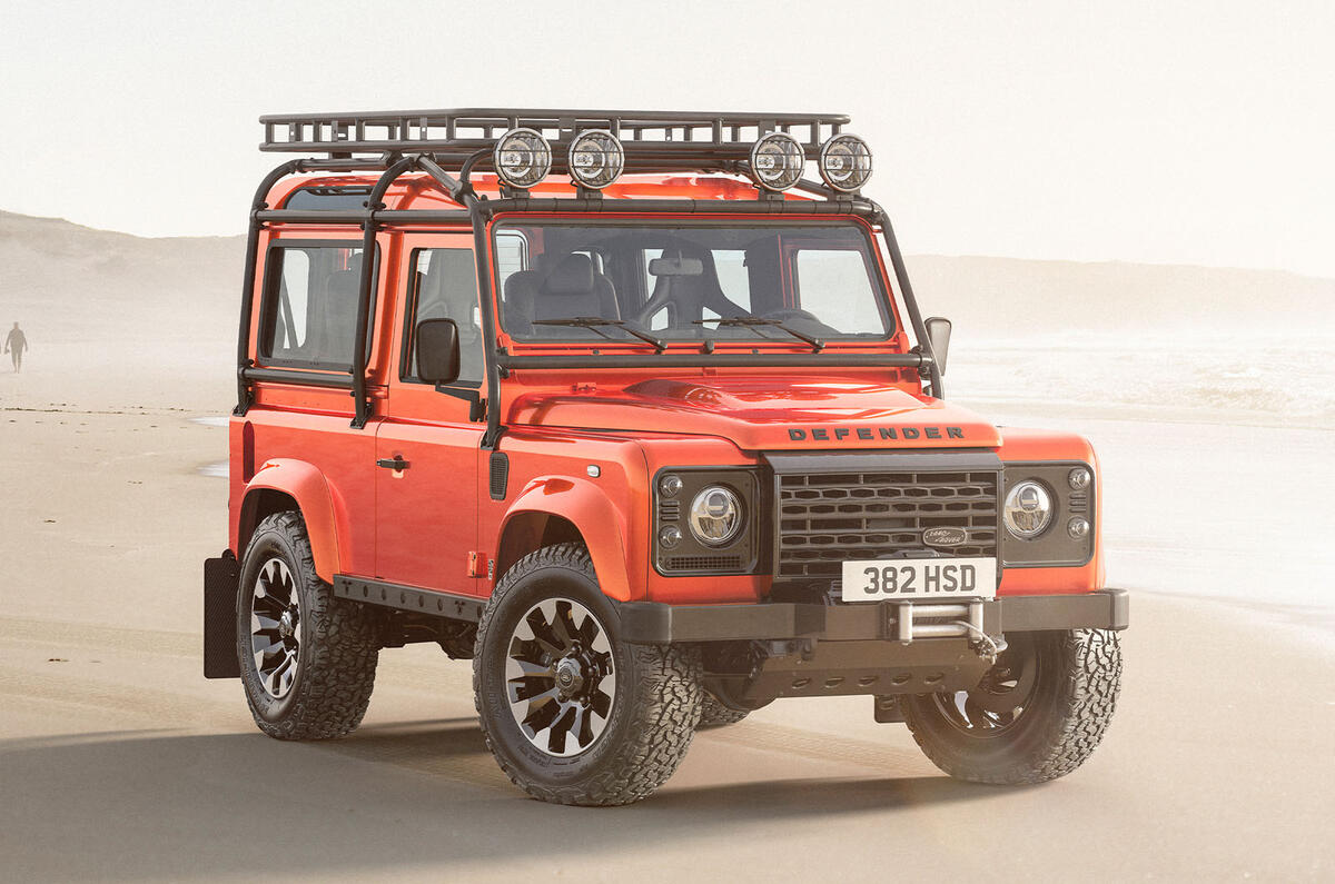 Land Rover Bespoke Works Defender V8 90 front quarter