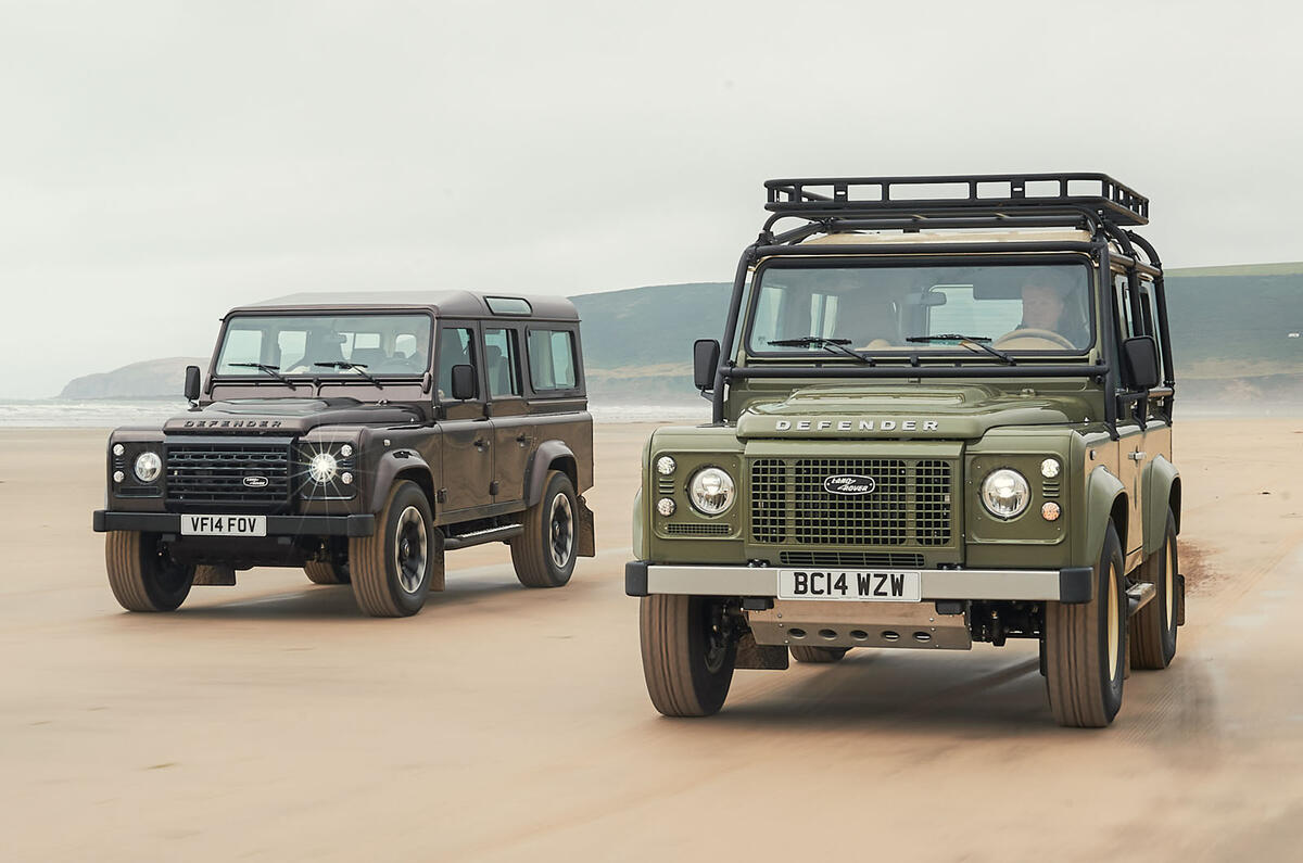 Land Rover Bespoke Works Defender V8 front tracking