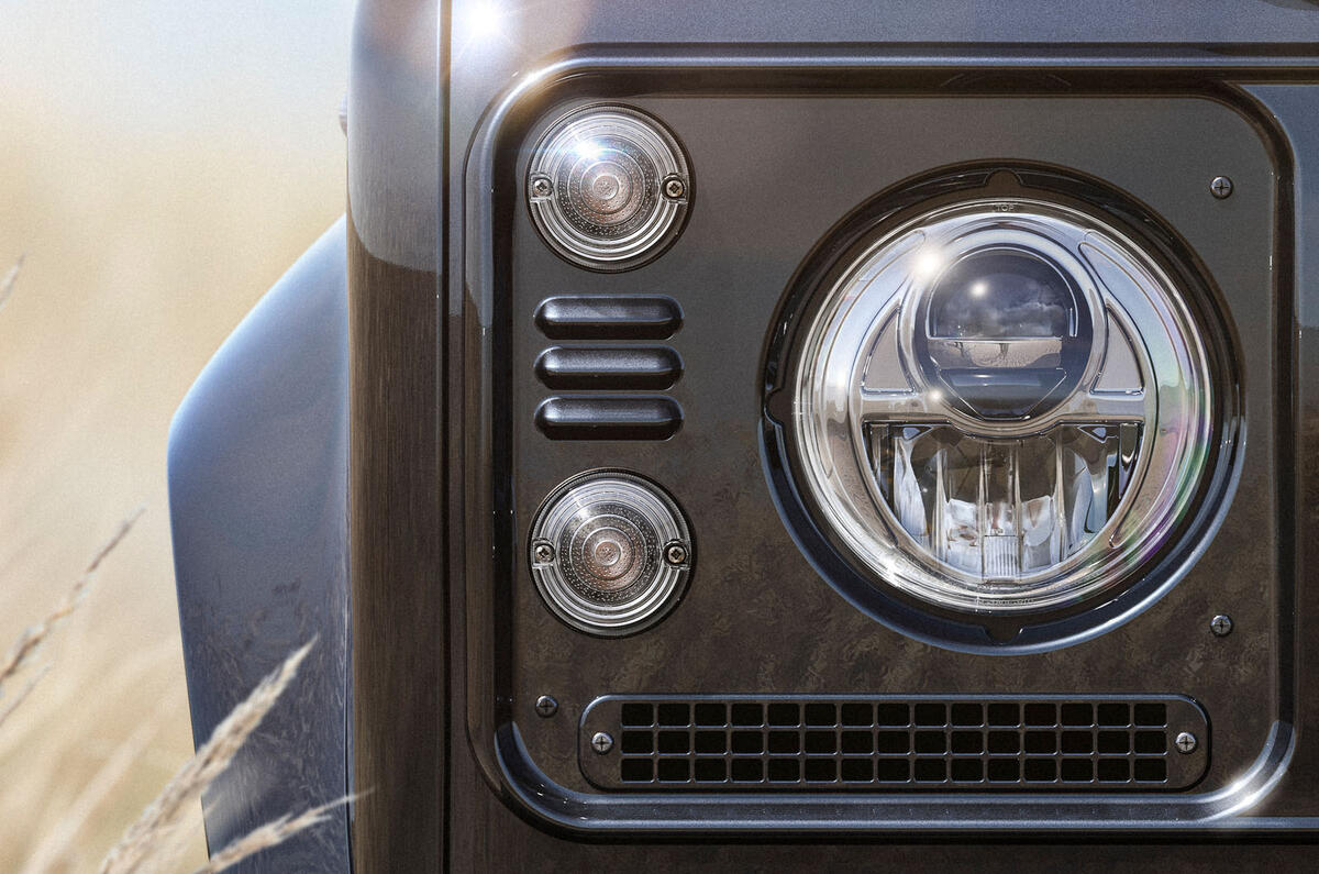 Land Rover Bespoke Works Defender V8 headlight