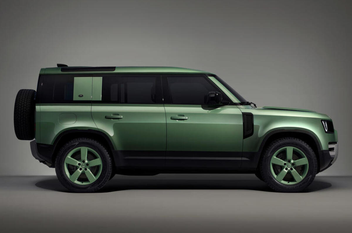 land rover defender 75 limited edition 110 side