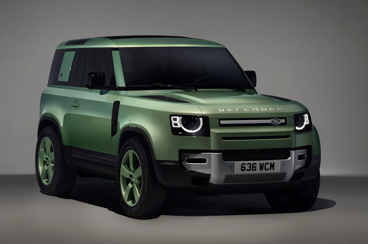 Land rover defender 75 limited edition 90 front three quarters