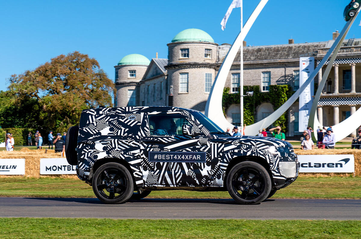 Land Rover Defender at Goodwood 2019 - hill climb