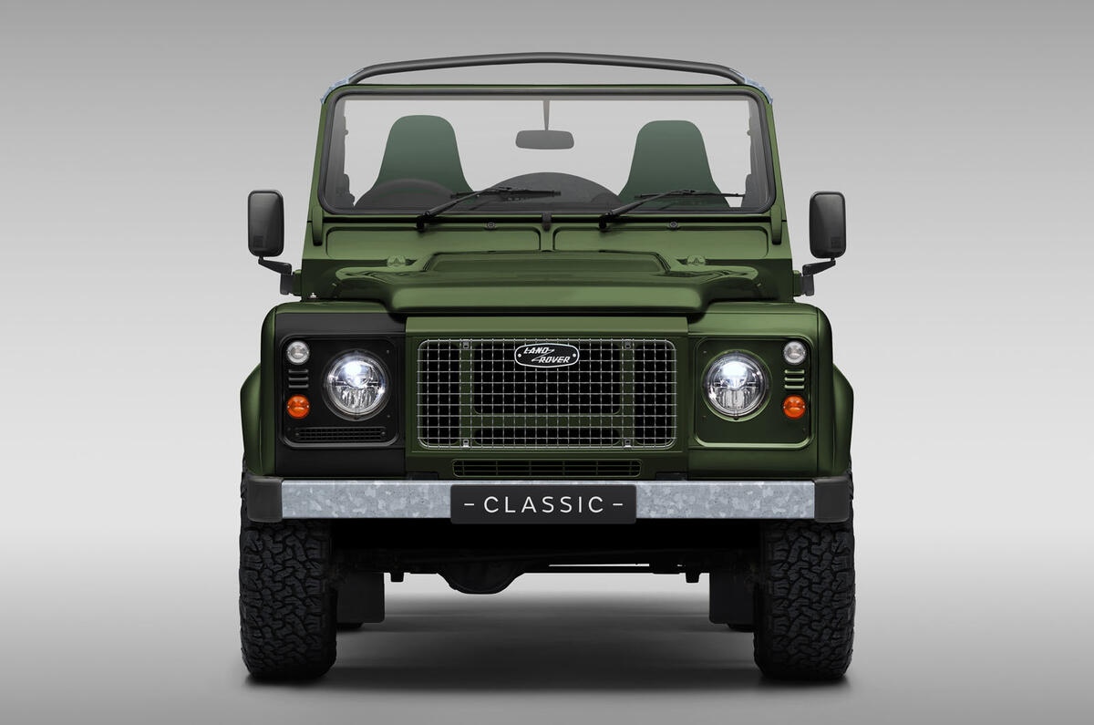 Land Rover Defender Works Bespoke Churchill Edition front 90 soft top Land Rover Defender Works Bespoke Churchill Edition front 90 soft top