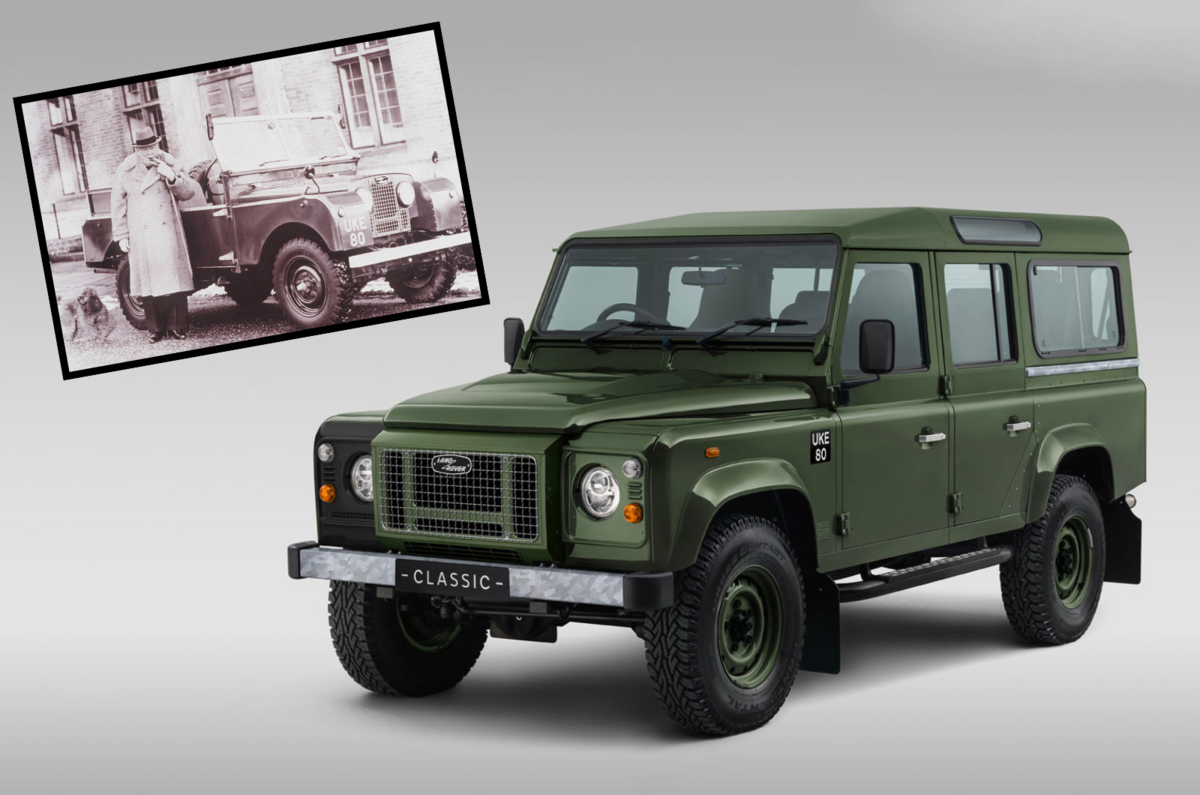 Land Rover Defender Works Bespoke Churchill Edition lead