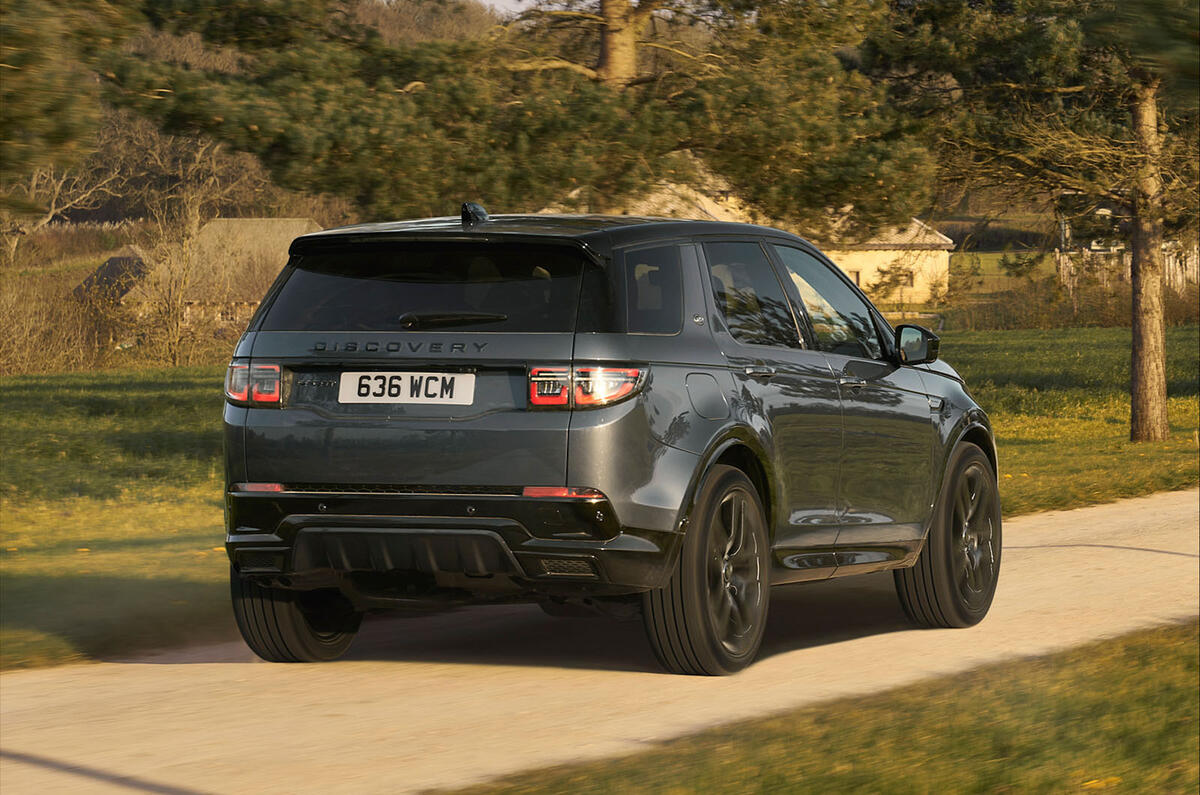 Land Rover Discovery Sport 2023 rear quarter tracking