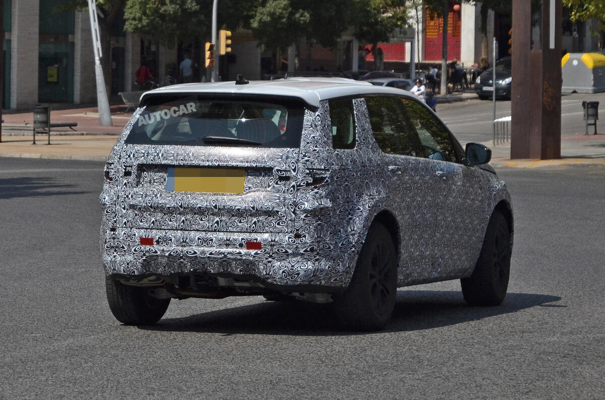 Land Rover Discovery Sport spy shot side profile