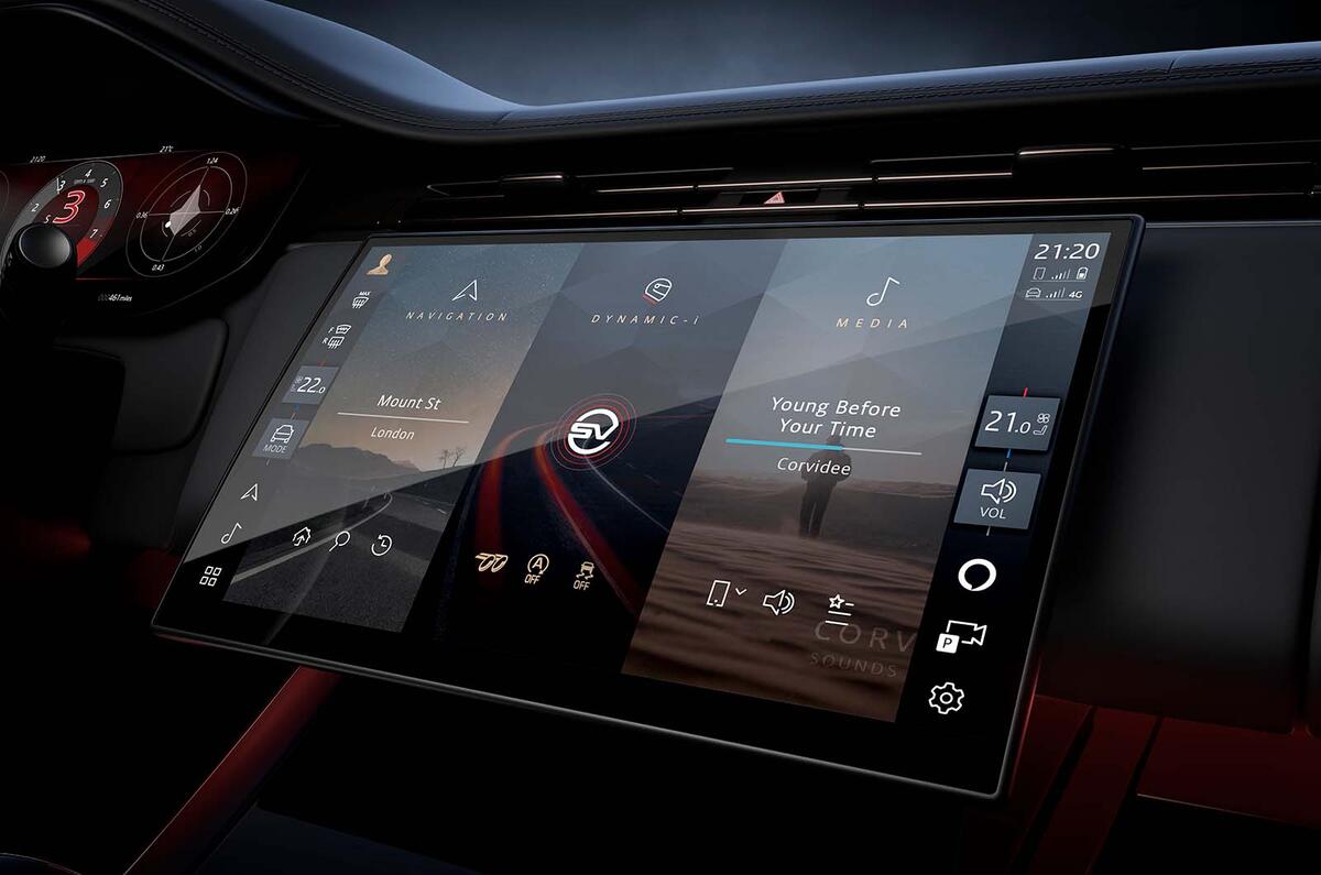 Land Rover Range Rover Sport SV infotainment Land Rover Range Rover Sport SV infotainment